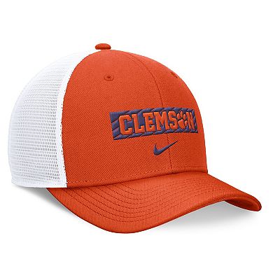 Men's Nike Orange/White Clemson Tigers 2024 Sideline Trucker Adjustable Hat