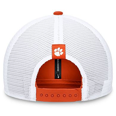 Men's Nike Orange/White Clemson Tigers 2024 Sideline Trucker Adjustable Hat