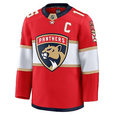 Men's Fanatics Aleksander Barkov Red Florida Panthers Home Premium Jersey