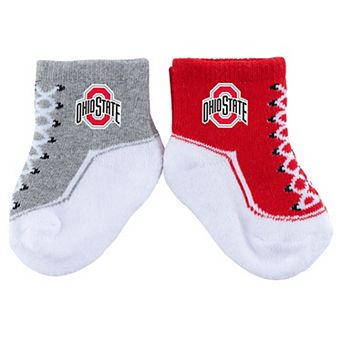 Infant ZooZatz Ohio State Buckeyes Shoe Two-Pack Socks