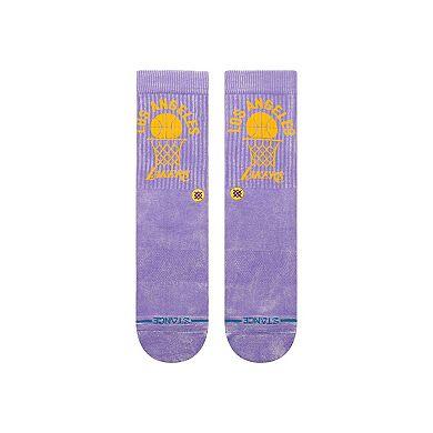 Unisex Stance Purple Los Angeles Lakers Vintage Crew Sock
