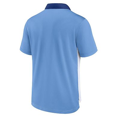 Men's Nike White/Light Blue Kansas City Royals Rewind Stripe Polo