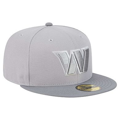 Men's New Era Gray/Graphite Washington Commanders Iron Cloud 59FIFTY Fitted Hat