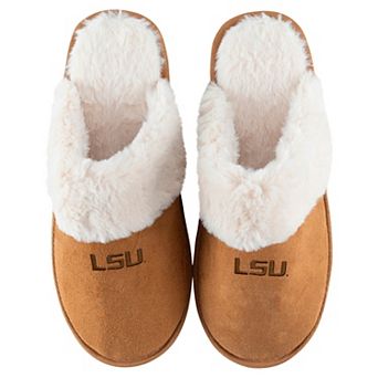Women's ZooZatz Brown LSU Tigers Faux Fur Slippers