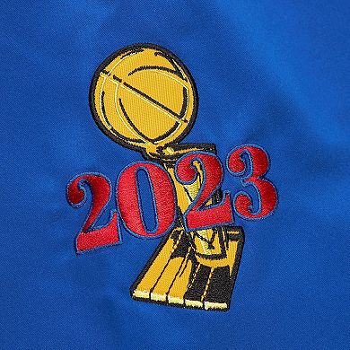 Men's Mitchell & Ness Royal Denver Nuggets Hardwood Classics Team OG 3.0 Lightweight Satin Full-Snap Jacket