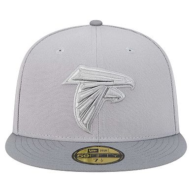 Men's New Era Gray/Graphite Atlanta Falcons Iron Cloud 59FIFTY Fitted Hat