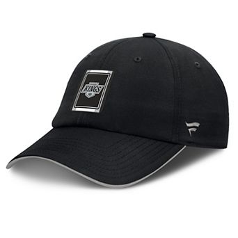 Men's Fanatics Black/Silver Los Angeles Kings Authentic Pro Ripstop Adjustable Hat