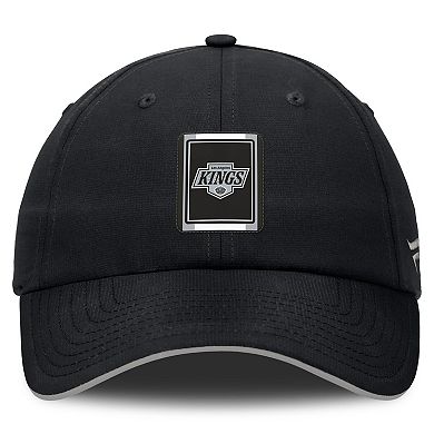 Men's Fanatics Black/Silver Los Angeles Kings Authentic Pro Ripstop Adjustable Hat