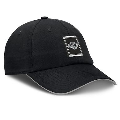 Men's Fanatics Black/Silver Los Angeles Kings Authentic Pro Ripstop Adjustable Hat