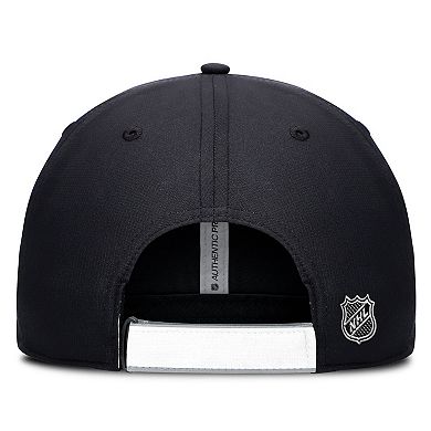 Men's Fanatics Black/Silver Los Angeles Kings Authentic Pro Ripstop Adjustable Hat