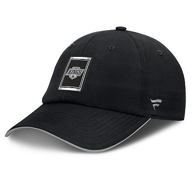 Men's Fanatics Black/Silver Los Angeles Kings Authentic Pro Ripstop Adjustable Hat