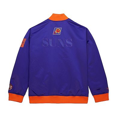 Men's Mitchell & Ness Purple Phoenix Suns Hardwood Classics Team OG 3.0 Lightweight Satin Full-Snap Jacket
