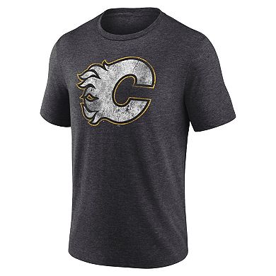 Men's Fanatics Black Calgary Flames NHL Special Edition Tri-Blend T-Shirt