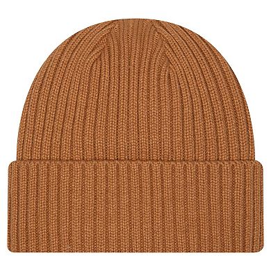 Men's New Era Tan Cleveland Browns Color Pack Cuffed Knit Hat
