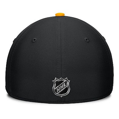 Men's Fanatics Black/Gold Pittsburgh Penguins Authentic Pro Rink Flex Hat