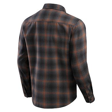 Men's Darius Rucker Collection by Fanatics Tan Baltimore Orioles Classic Flannel Long Sleeve Button-Up Shirt