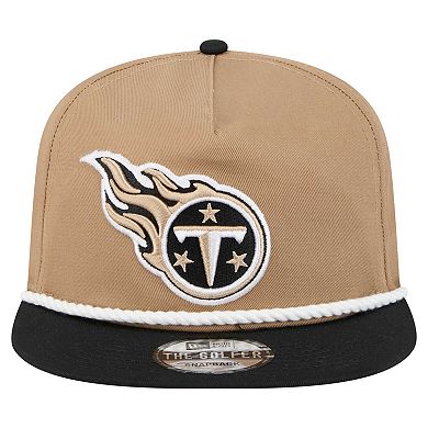 Men's New Era Khaki/Black Tennessee Titans Desert Golfer Snapback Hat