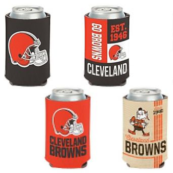 WinCraft Cleveland Browns 4-Pack 12oz. Can Cooler Set