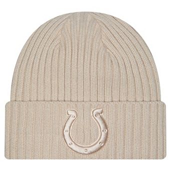 Men's New Era Stone Indianapolis Colts Color Pack Cuffed Knit Hat