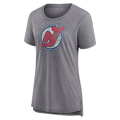 Women's Fanatics Heather Gray New Jersey Devils Special Edition 2.0 Modern T-Shirt
