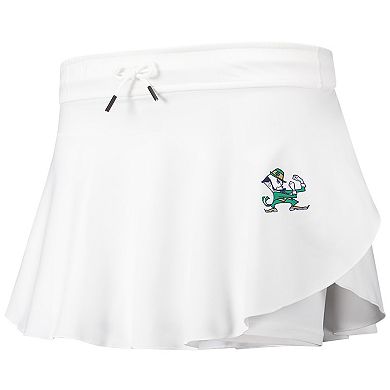Women's Under Armour White Notre Dame Fighting Irish Gameday Split Soft Skort