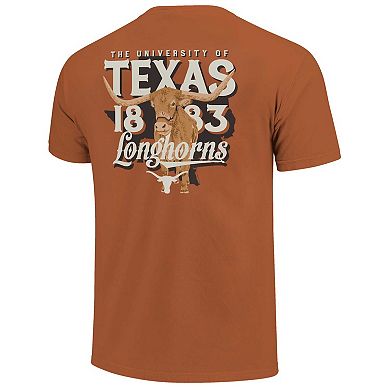 Unisex Burnt Orange Texas Longhorns Bevo State Hyper Local Comfort Colors T-Shirt