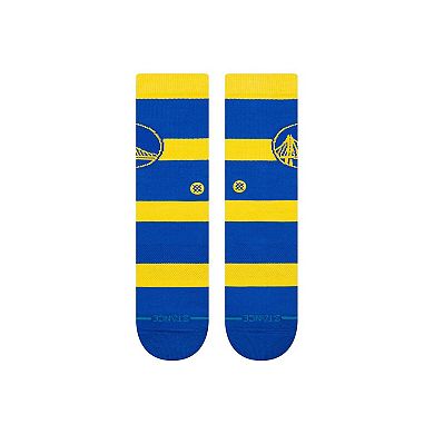 Unisex Stance Golden State Warriors Prep Stripe Crew Sock