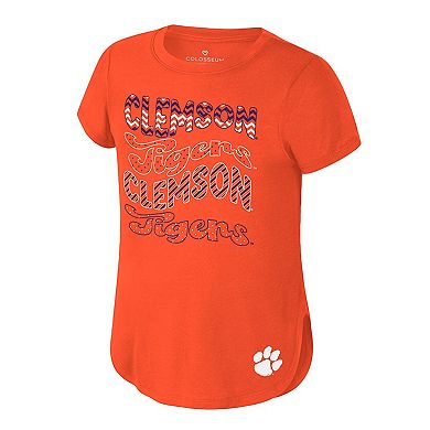 Youth Colosseum Orange Clemson Tigers Rogan T-Shirt