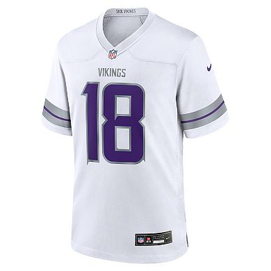 Youth Nike Justin Jefferson White Minnesota Vikings Game Jersey