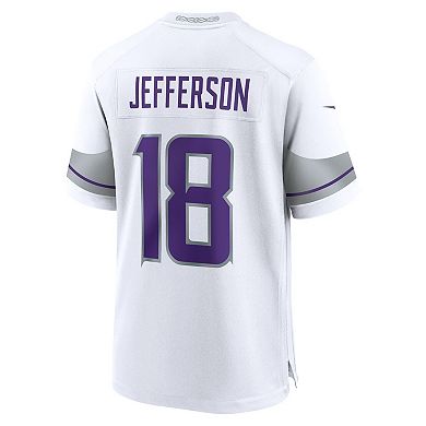 Youth Nike Justin Jefferson White Minnesota Vikings Game Jersey