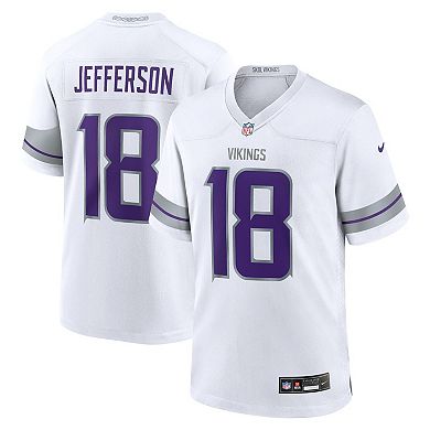 Youth Nike Justin Jefferson White Minnesota Vikings Game Jersey