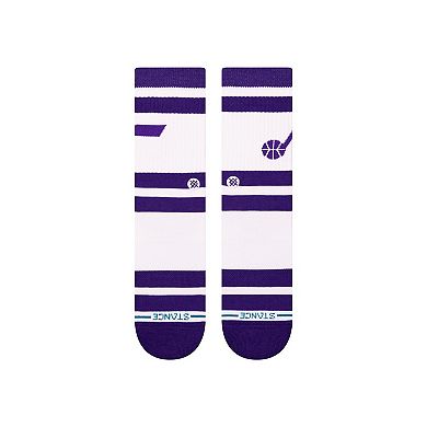 Unisex Stance Utah Jazz Prep Stripe Crew Sock