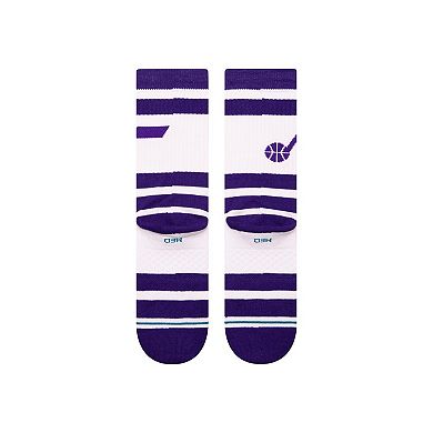 Unisex Stance Utah Jazz Prep Stripe Crew Sock