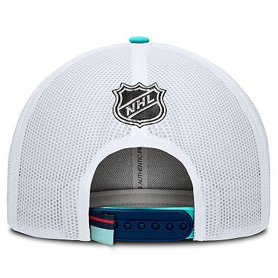 Men's Fanatics Deep Sea Blue/White Seattle Kraken Authentic Pro Rink Trucker Hat