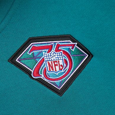 Men's Mitchell & Ness Dan Marino Aqua Miami Dolphins Retired Player Name & Number Pullover Hoodie