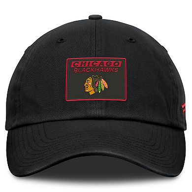 Men's Fanatics Black Chicago Blackhawks Authentic Pro Prime Adjustable Hat