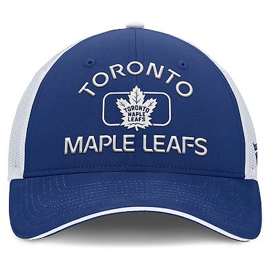 Men's Fanatics Blue/White Toronto Maple Leafs Authentic Pro Rink Trucker Hat