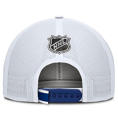 Men's Fanatics Blue/White Toronto Maple Leafs Authentic Pro Rink Trucker Hat