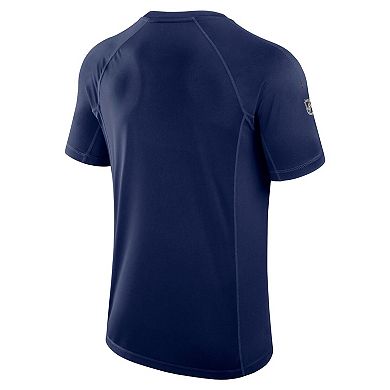 Men's Fanatics Navy Columbus Blue Jackets Authentic Pro Rink Tech T-Shirt