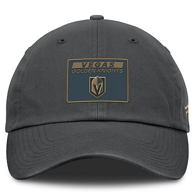 Men's Fanatics Gray Vegas Golden Knights Authentic Pro Prime Adjustable Hat