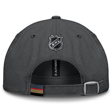 Men's Fanatics Gray Vegas Golden Knights Authentic Pro Prime Adjustable Hat