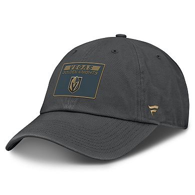 Men's Fanatics Gray Vegas Golden Knights Authentic Pro Prime Adjustable Hat