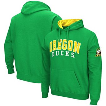 Men's Colosseum Green Oregon Ducks Double Arch Pullover Hoodie