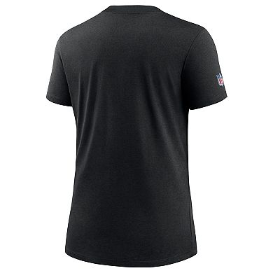 Women's Nike Black New York Jets 2024 NFL Crucial Catch Tri-Blend T-Shirt