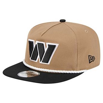 Men's New Era Khaki/Black Washington Commanders Desert Golfer Snapback Hat