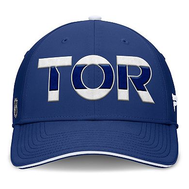 Men's Fanatics Blue/White Toronto Maple Leafs Authentic Pro Rink Team Code Flex Hat