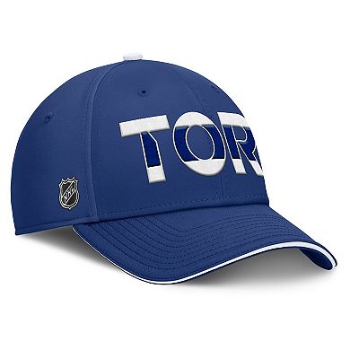 Men's Fanatics Blue/White Toronto Maple Leafs Authentic Pro Rink Team Code Flex Hat