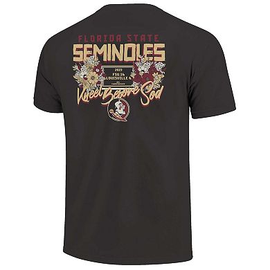 Unisex Black Florida State Seminoles Bouquet Hyper Local Comfort Colors T-Shirt