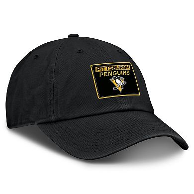 Casquette flexible camouflage authentique Pro Rink Fanatics des Penguins de Pittsburgh pour hommes, noir/or