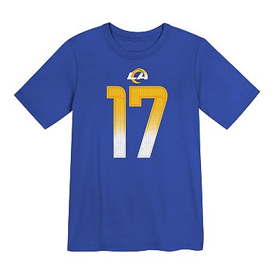 Preschool Nike Puka Nacua Royal Los Angeles Rams Player Name & Number T-Shirt